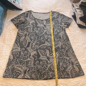 PURE JILL Scoop Neck Elliptical Tee